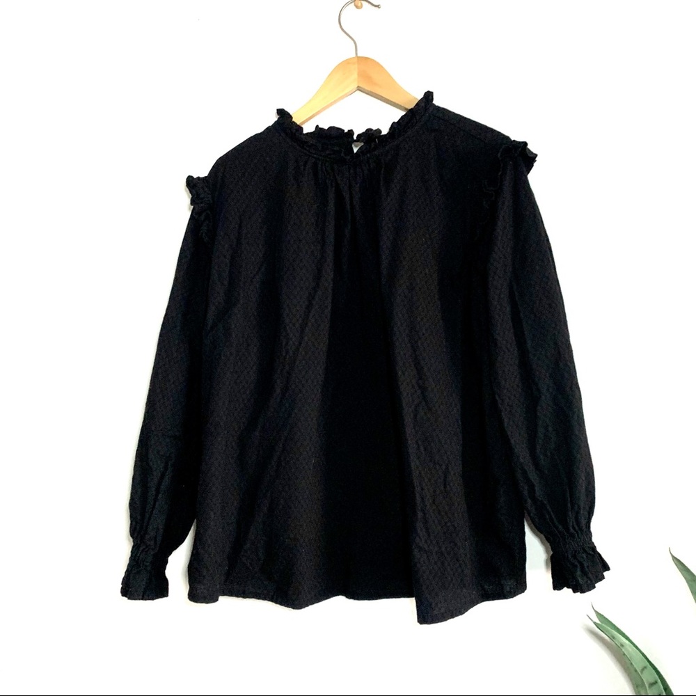 Eloquii Ruffle Neck Top